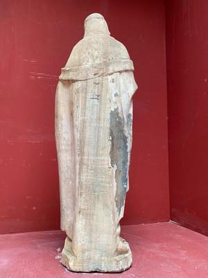 St. Mary With Child en hand-carved Sandstone, Belgium 19th century