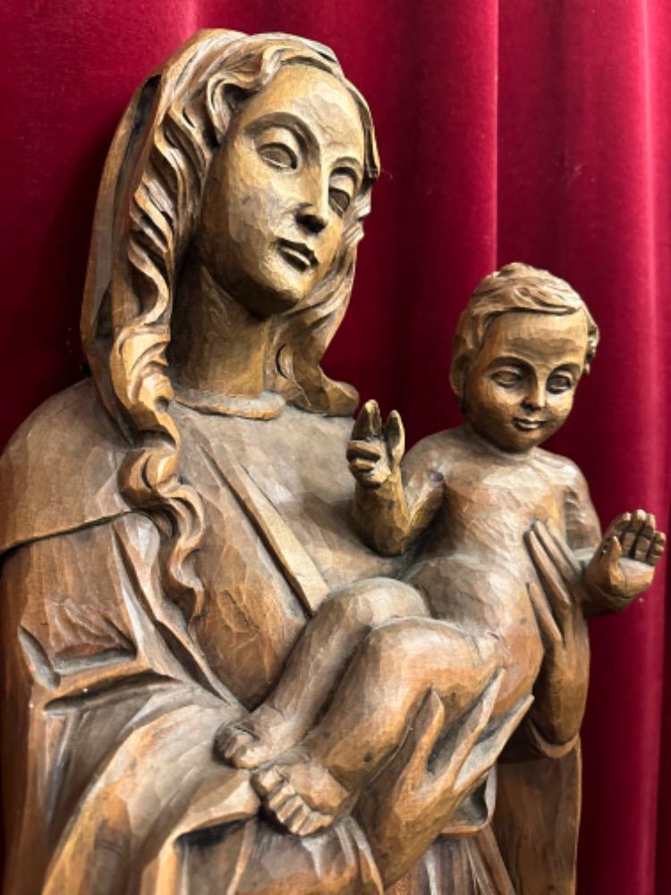 1  St. Mary With Child Sculpture.