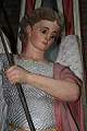 St. Michael Statue en plaster polychrome, France 19th century