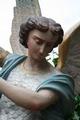 St. Michael Statue en plaster polychrome, France 19th century