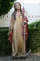 St. Philomena Statue en PLASTER POLYCHROME, France 19th century