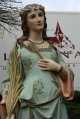 St. Philomena Statue en PLASTER POLYCHROME, France 19th century