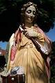 St. Philomena Statue en Terra-Cotta polychrome, France 19 th century