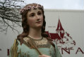 St. Philomena Statue en PLASTER POLYCHROME, France 19th century