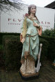 St. Philomena Statue en PLASTER POLYCHROME, France 19th century