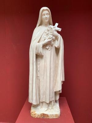 St. Therese Statue Suitable For Outdoor ! en Cast Iron, France 19th century