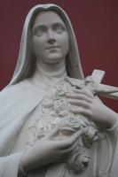 St. Theresia Statue en Plaster, Belgium 19 th century