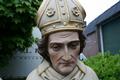 St. Willibrordus / St. Servatius Statue en wood polychrome, Dutch 19th century