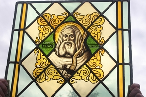 Stainded Glass Window en glass, Dutch 19th century