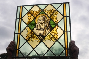 Stainded Glass Window en glass, Dutch 19th century