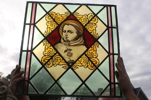 Stainded Glass Window en glass, Dutch 19th century