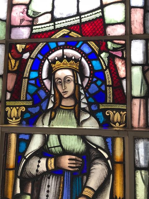 1  Stainded Glass Window St. Mary Lourdes