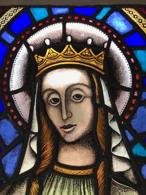 1  Stainded Glass Window St. Mary Lourdes