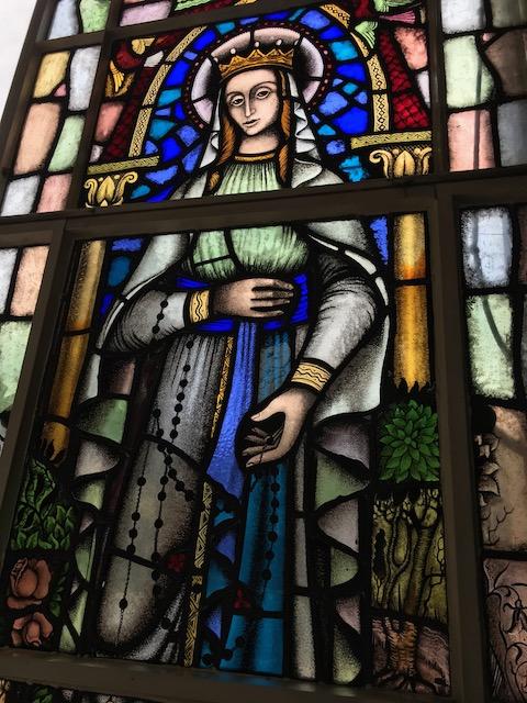 1  Stainded Glass Window St. Mary Lourdes