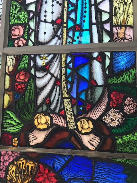1  Stainded Glass Window St. Mary Lourdes