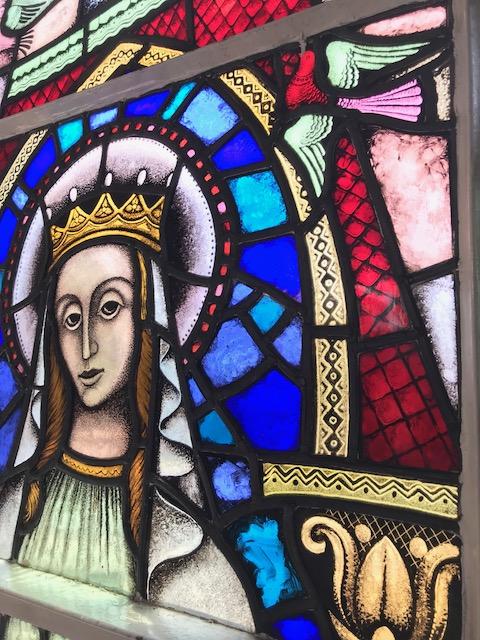 1  Stainded Glass Window St. Mary Lourdes