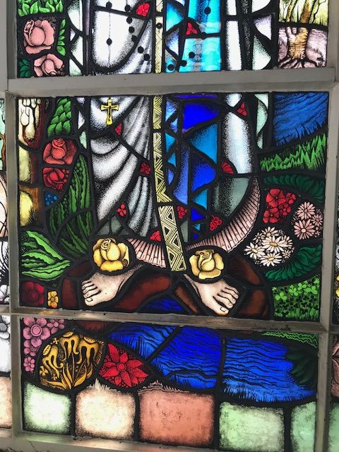 1  Stainded Glass Window St. Mary Lourdes