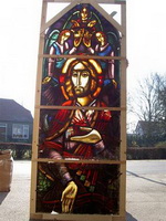 Stained Glass Window. Restaurations Needed ! en Glass, Dutch