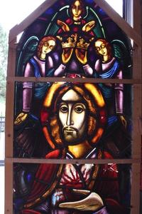 Stained Glass Window. Restaurations Needed ! en Glass, Dutch