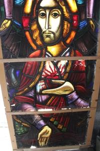 Stained Glass Window. Restaurations Needed ! en Glass, Dutch