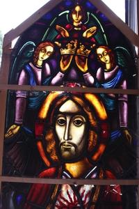 Stained Glass Window. Restaurations Needed ! en Glass, Dutch