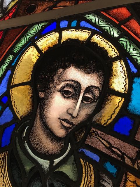 1  Stained Glass Window. St. Aloysius Restoration Needed