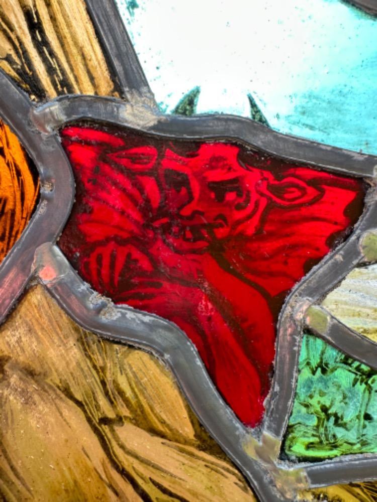 1  Stained Glass Window St. Anthony Abbot By Dhr Theo Verbaal.