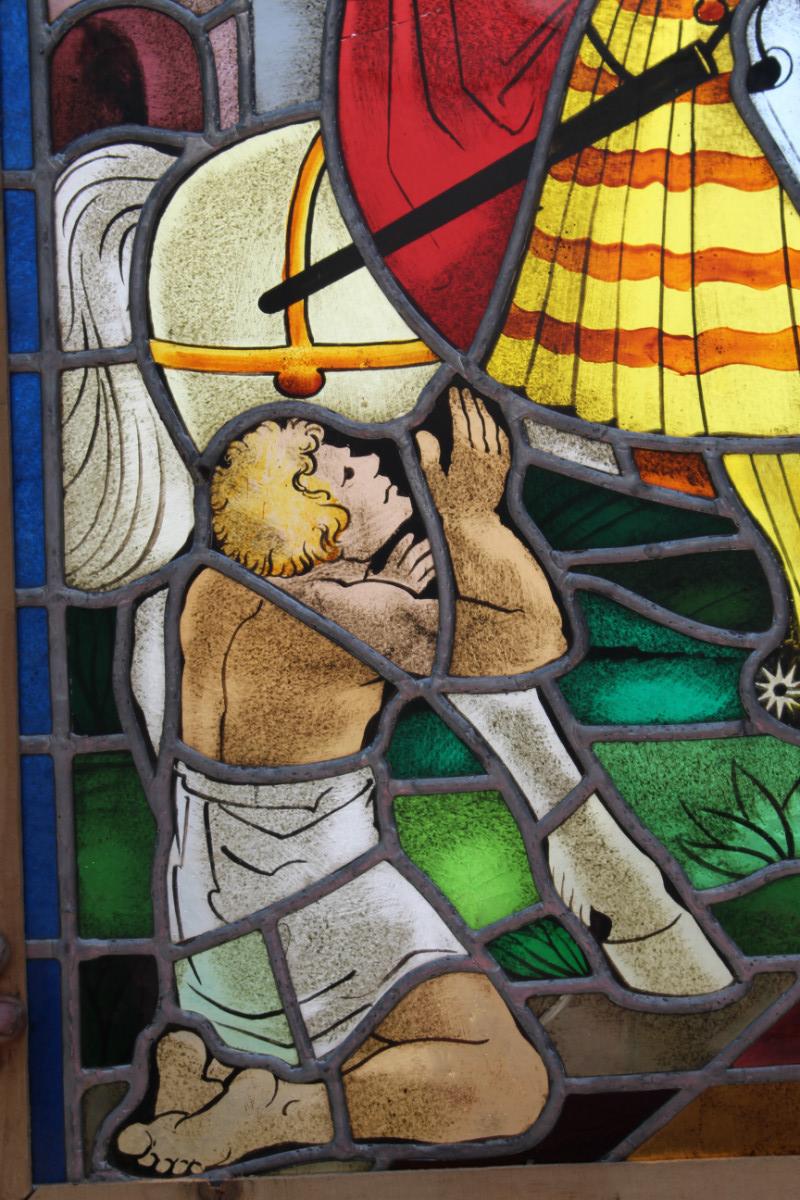 1  Stained Glass Window. St. Martinus.