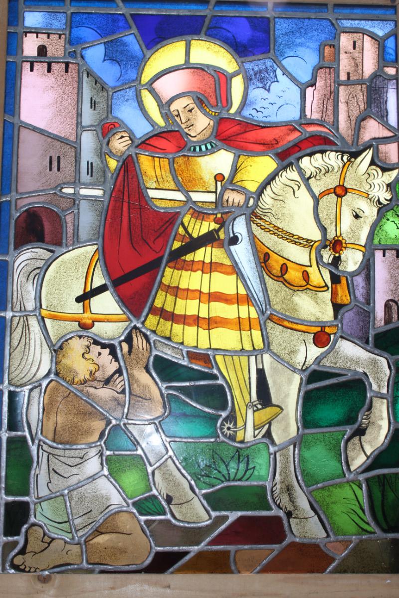 1  Stained Glass Window. St. Martinus.