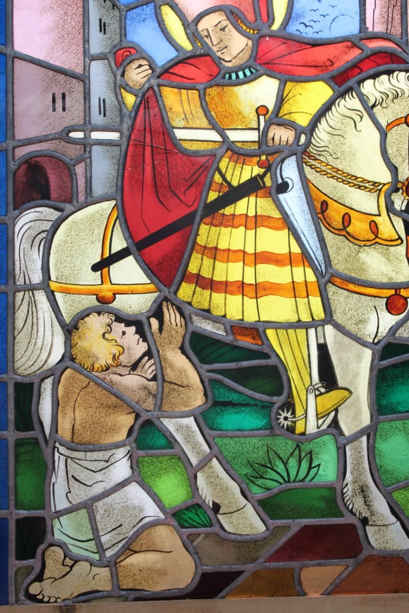 1  Stained Glass Window. St. Martinus.