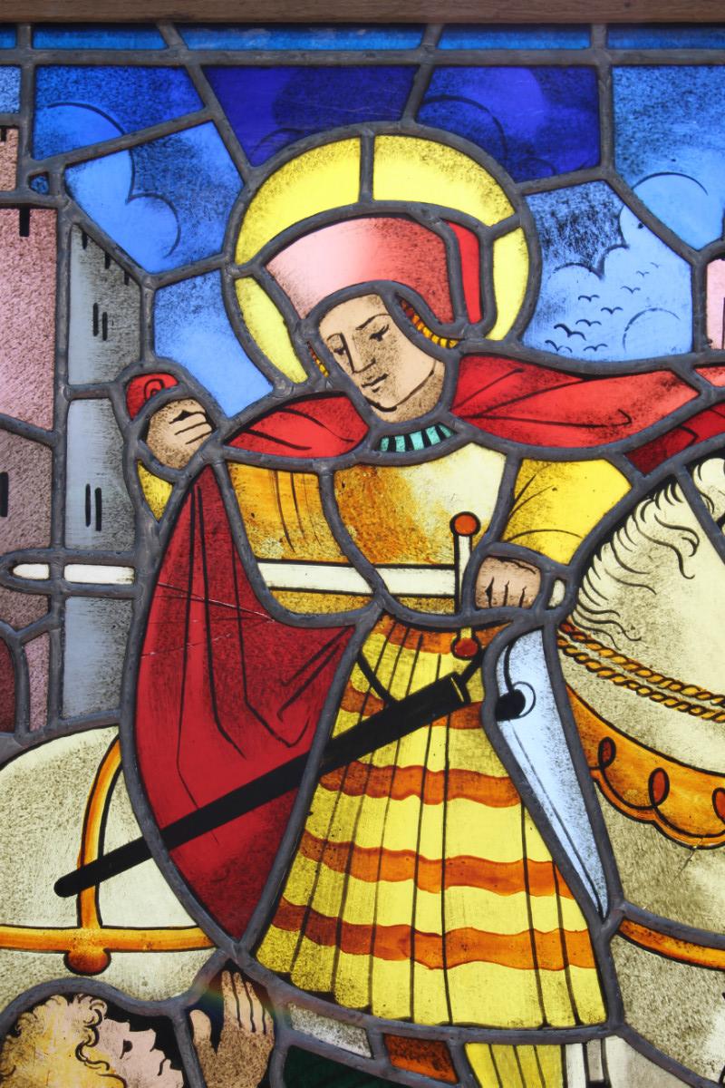 1  Stained Glass Window. St. Martinus.