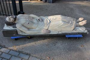 Statue Died Christ en wood polychrome, Vienna 19th century