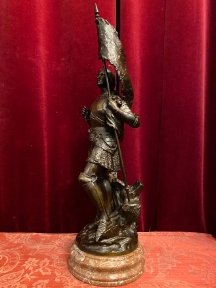 1  Statue Jeanne D'Arc Louis Gossin : 1846 - 1928.