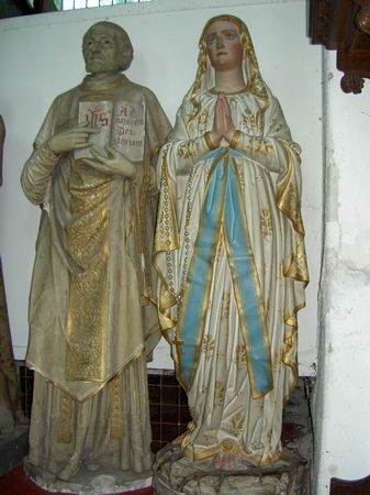 1  Statue St Mary Of Lourdes And Statues Of St Ignatius