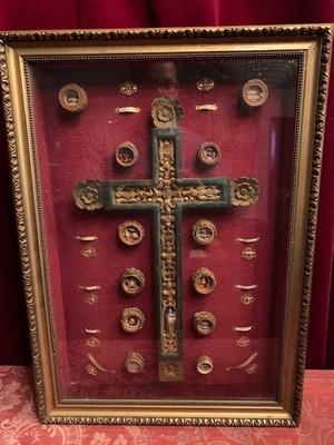 Stunning Reliquary Containing An Ex-Ligno-Relic Of The True Cross And Relics Of Multiple Saints. Original Documents Most Probably Inside. France 19TH CENTURY (ABOUT 1830).