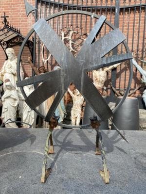 Sun Dial en Bronze / Forget Iron, Netherlands  19 th century