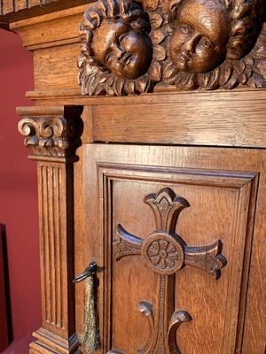 Tabernacle en Oak wood, Dutch  19th century ( anno 1875 )