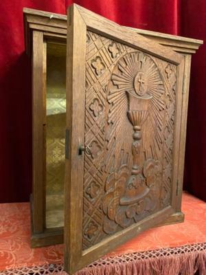 Tabernacle. en Oak wood, Belgium 19 th century ( Anno 1865 )