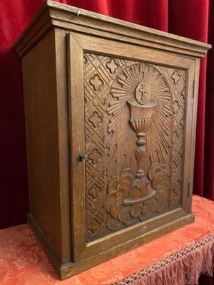 Tabernacle. en Oak wood, Belgium 19 th century ( Anno 1865 )
