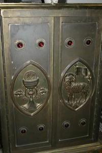 Tabernacle Doors en BRONZE , Belgium 19th century