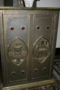 Tabernacle Doors en BRONZE , Belgium 19th century