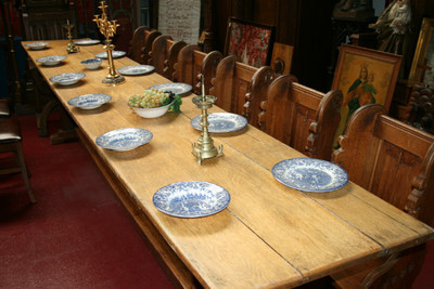 Table en WOOD , Belgium 19th century