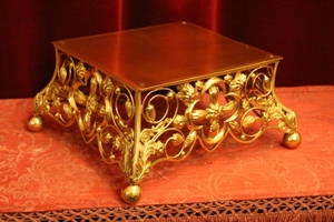 Tabor en Brass / Polished / New Varnished, France 19th century