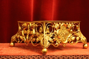 Tabor en Brass / Polished / New Varnished, France 19th century