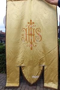 Tapestry Fully Hand Embroidered. Belgium 19th century