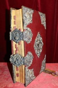 1  Unique Missale Romanum Double - Sided Covered With Solid Silver Applications