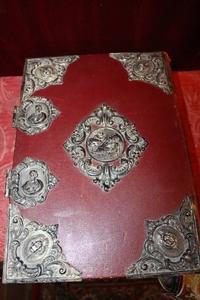 1  Unique Missale Romanum Double - Sided Covered With Solid Silver Applications