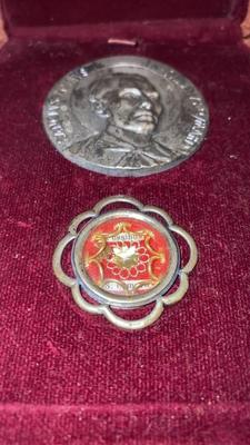 Unique Reliquary - Relic Medallion Ex Ossibus St. Petrus Eymard In Original Case Italy 19th century