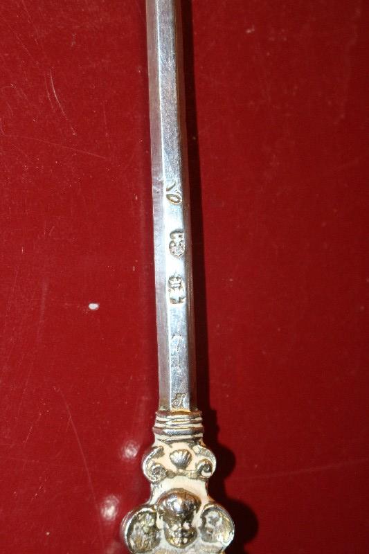 1  Unique Silver Spoon / Imagination Calvary-Scene / Marked Dutch / 18th Century   21 Cm