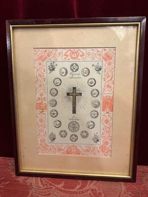 1  Very Special Multi - Reliquary Holy Items From Places In Jeruzalem